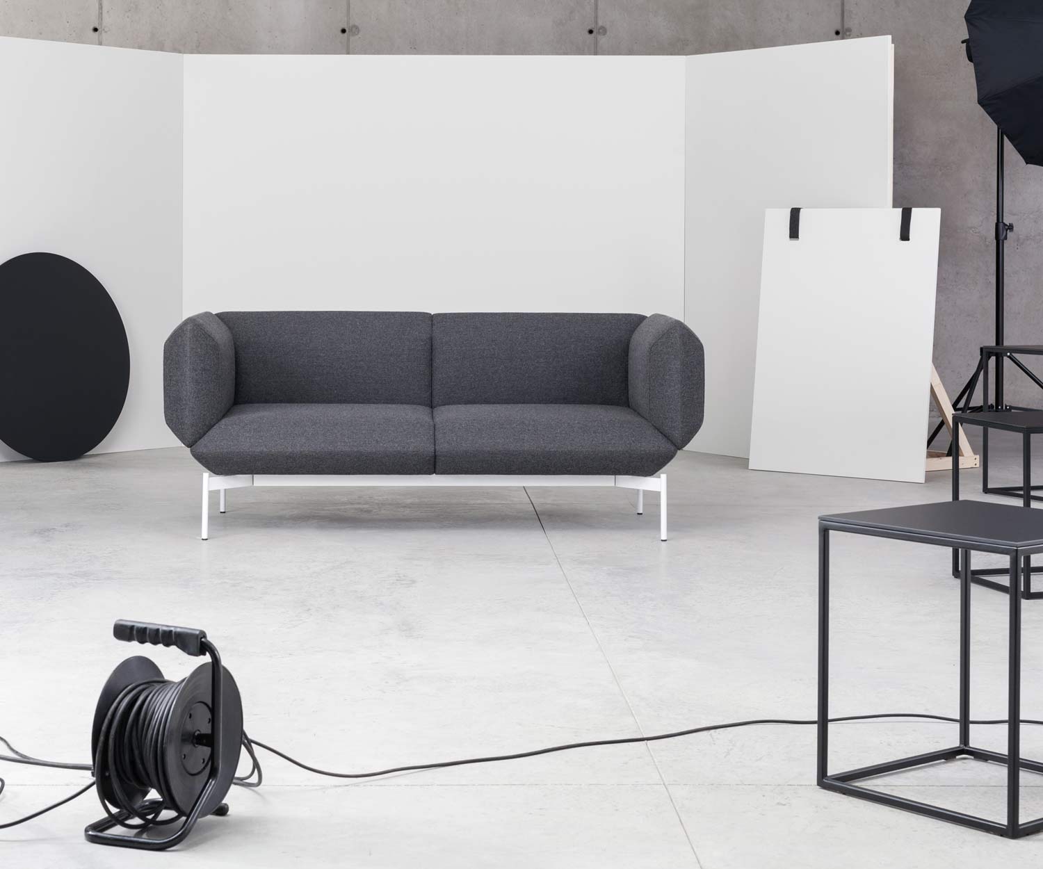 Exclusive Prostoria design sofa segment in black