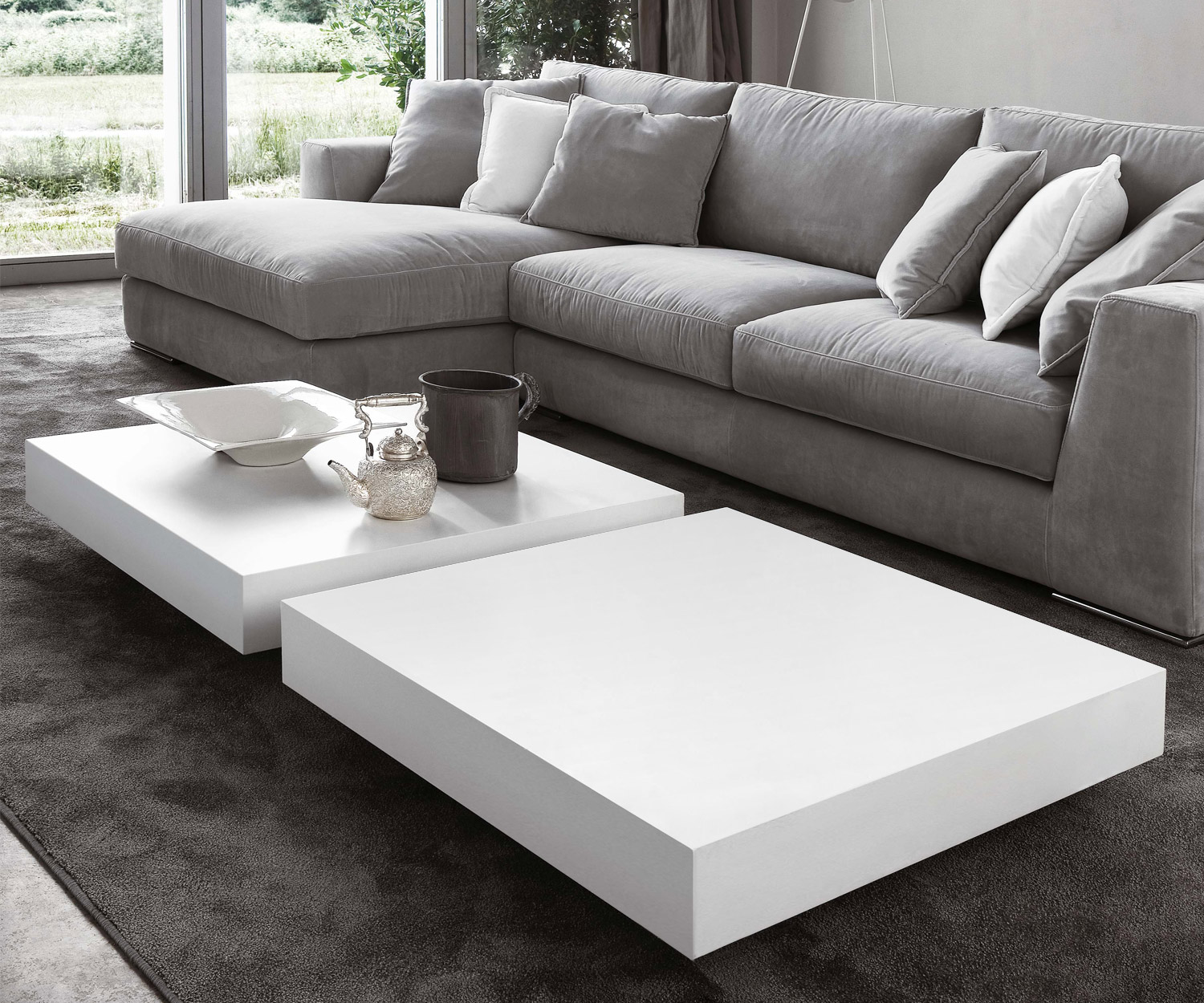 Exclusive Novamobili Design coffee table shade white