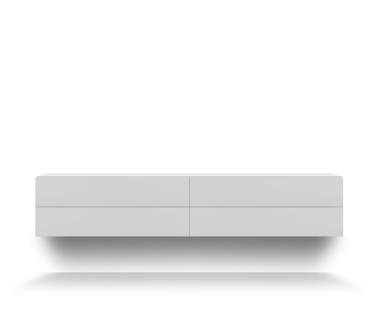 Novamobili Design wall unit Easy 4 drawers matt white W 216cm