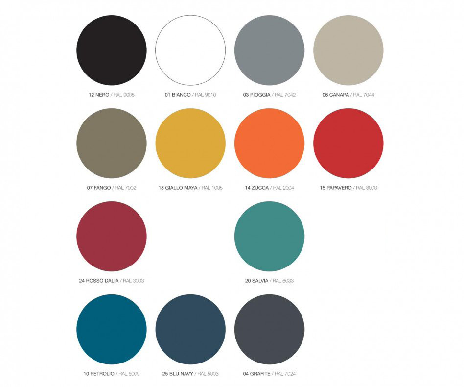 MEME Design Libro wall shelf Colours RAL colour samples