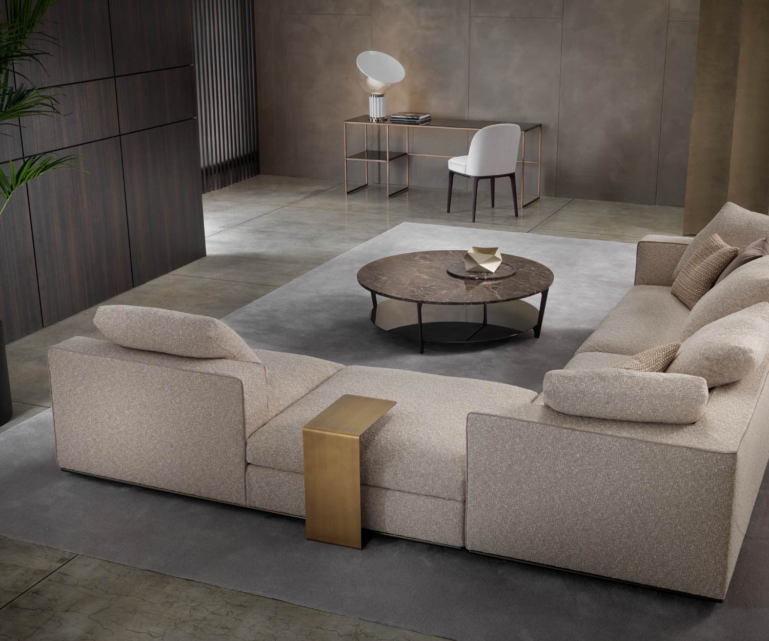 Marelli Design Sofa Beistelltisch Mini Metall pulverbeschichtet