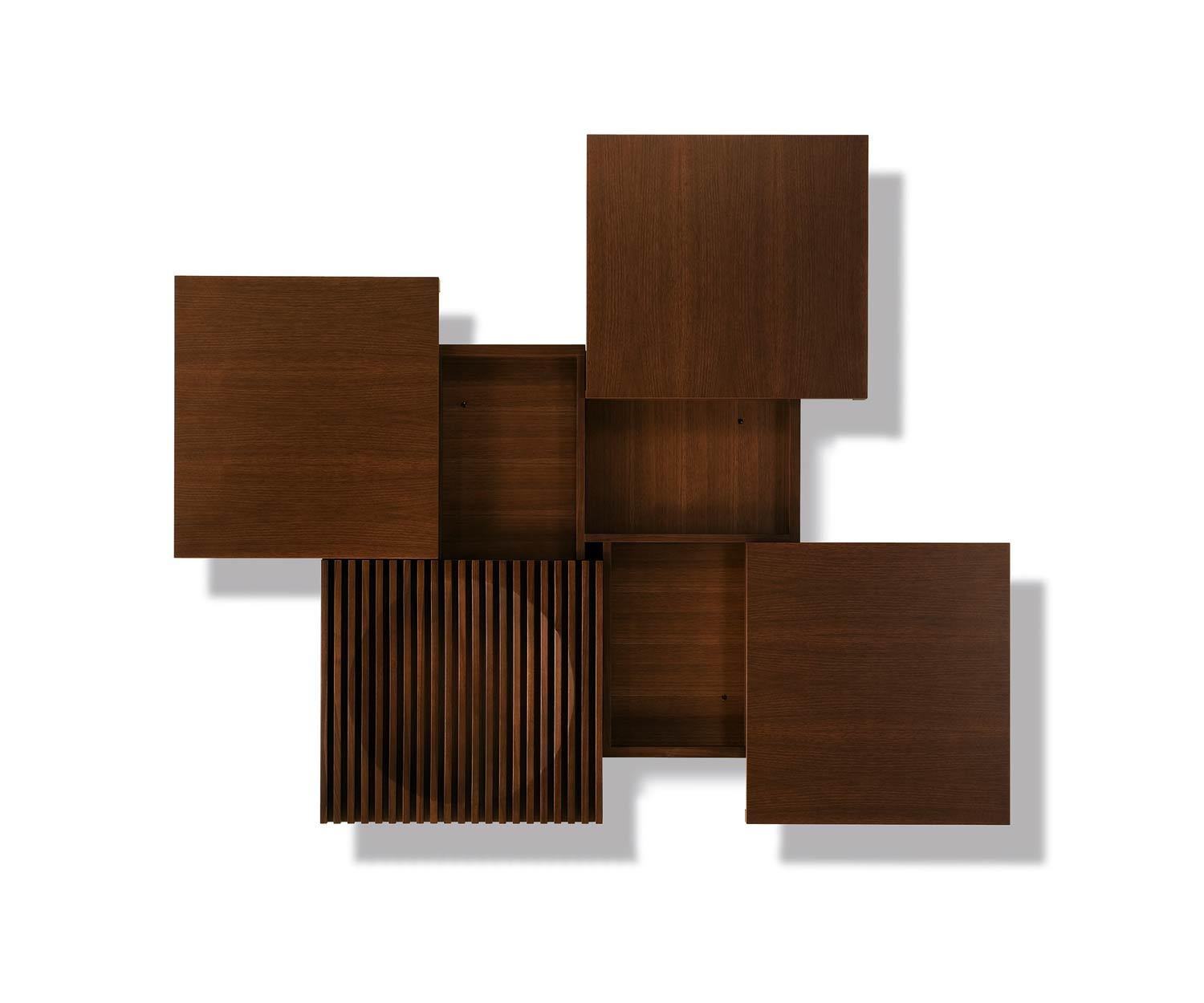 Conde House Barringer coffee table in detail with three sliding elements