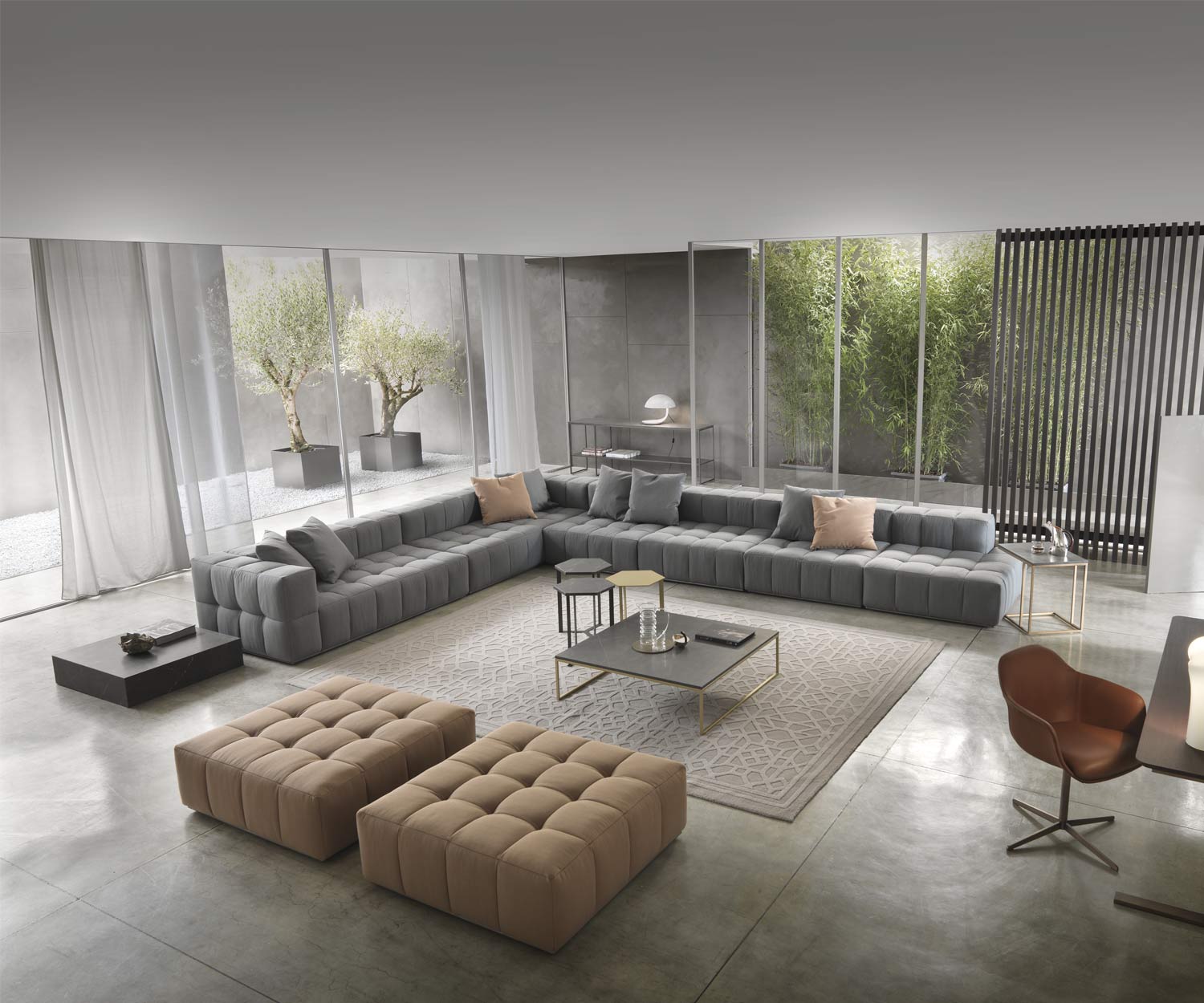 High-quality Big Club Lounge Sofa Andy from Marelli Italy