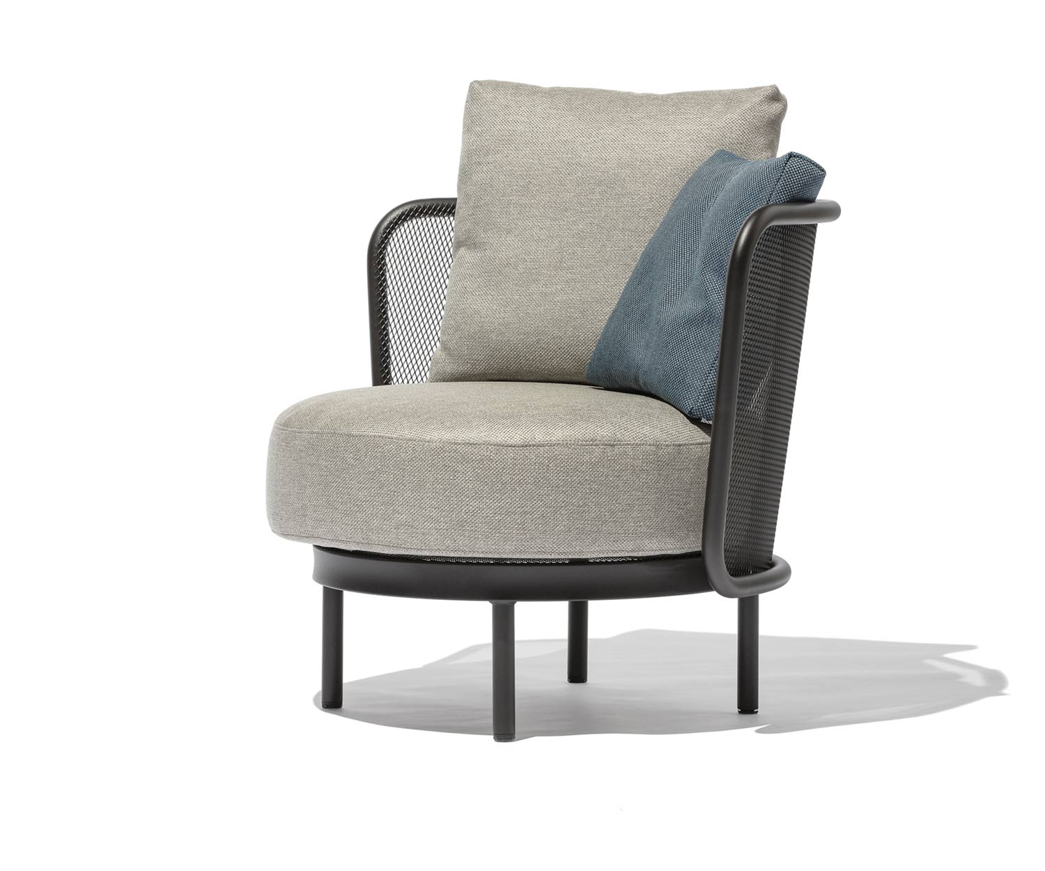 Modern Todus Baza Round Design garden armchair with cushion